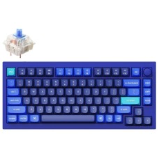 Клавиатура Keychron Q1-O2Z Blue Knob Blue Switch RGB Hot-Swap Gateron G pro Mechanical