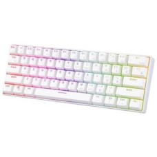 Клавиатура Royal Kludge RK61, mechanical, Red switch, 2,4/BT/cable, 61 keys EN/RU, White