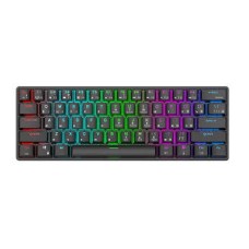 Уц. Клавиатура USB, Royal Kludge RK61, немного повреждена упаковка KeyBoard mechanical, Red switch, 2,4/­BT/­cable, 61 keys, White
