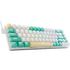 Клавиатура игровая механическая Defender Vexx Pro GK-084 RU,RGB белый+зеленый