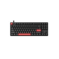 Клавиатура механическая Lemokey X1 87Key, Keychron Brown, USB-A, QMK/VIA, EN/KZ/RU, Red led, черный