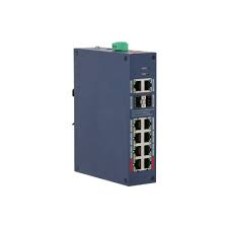 Коммутатор, Dahua, DH-CHS4212-8GT-110, Индустриальный, Управляемый L2, 8 портов 10/100/1000T PoE (802.3af/at/bt 120W), 2 порта SFP 1000M (uplink), 2 порта 10/100/1000 Mbps (uplink)