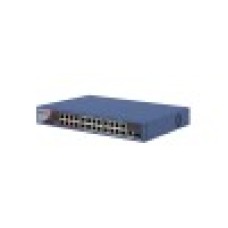 Коммутатор, Hikvision, DS-3E0326P-E/M(C), Неуправляемый, 24 x 10/100 Mbps, РоЕ 802.3af/at 230W, 1 x Gigabit RJ45, 1 x SFP, Стоечный, Long Range Ports 17 to 24: up to 300 m.