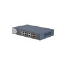 Коммутатор, Hikvision, DS-3E0516-E(B), Неуправляемый, 16 x Gigabit RJ45, Стоечный, Switching Capacity 32 Gbps