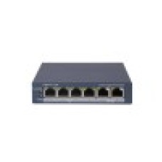 Коммутатор, Hikvision, DS-3E1106P-EI, Управляемый L2, 4 x 10/100 Mbps, РоЕ 802.3af/at 60W, 2 x 10/100 Mbps RJ45, Настольный, Long Range Ports 1 to 4: up to 300 m.