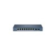 Коммутатор, Hikvision, DS-3E1510P-SI, Управляемый L2, 8 x Gigabit RJ45, РоЕ 802.3af/at 110W, 2 x SFP, Настольный, Long Range Ports 1 to 8: up to 300 m.