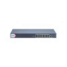 Коммутатор, Hikvision, DS-3E1518P-EI, Управляемый L2, 16 x Gigabit RJ45, РоЕ 802.3af/at 230W, 1 x Gigabit RJ45, 1 x SFP, Стоечный, Long Range Ports 1 to 16: up to 300 m.
