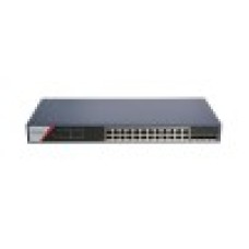 Коммутатор, Hikvision, DS-3E1528P-SI-24P4F, Управляемый L2, 24 x Gigabit RJ45, РоЕ 802.3af/at 370W, 4 x SFP, Стоечный