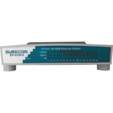 Коммутатор 16 ports, 10/100Mbit Desctop switch Surecom EP-816VX/6B