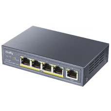 Коммутатор PoE+ GbE 5-портовый CUDY GS1005P <5-Port Gigabit PoE+ Switch 60W>