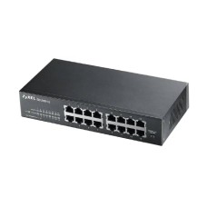 Unmanaged Gigabit Switch Zyxel GS1100-16, 16xRJ-45: 1G, rack 19