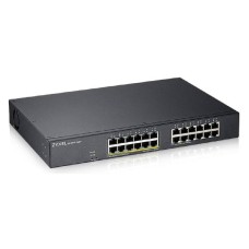 Smart L2 Gigabit PoE Switch Zyxel GS1900-24EP, 24xRJ-45: 1G (12x PoE+), 130W PoE budget, rack 19