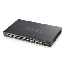Smart L2 Gigabit PoE Switch Zyxel NebulaFlex GS1920-48HPv2, 44xRJ-45: 1G PoE+, 4xCombo (SFP/RJ-45), 2xSFP, 375W PoE budget, rack 19