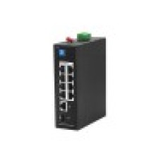 Коммутатор, BDCOM, IES200-LSTW1108P, Неуправляемый, 8 портов 10/100М RJ45, PoE 802.3af/at, бюджет 240W, 1 порт SFP, 1 порт GE RJ45, DC 48-55В, -40+75°C, DIN-rail, без блока питания