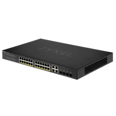 Smart L2 Gigabit PoE Switch Zyxel NebulaFlex GS1920-24HPv2, 24xRJ-45: 1G PoE+, 4xCombo (SFP/RJ-45), 375W PoE budget, rack 19