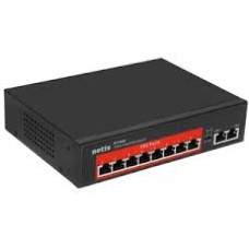 Коммутатор Netis P110C, 8x100 LAN PoE(max 30W/port), 2x100 Uplink, max 120W PoE