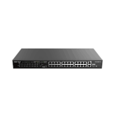 Коммутатор неуправляемый Reyee RG-ES126S-P V2, 24 x 10/100 PoE, 1Gb+1Gb/SFP Uplink , PoE 370W