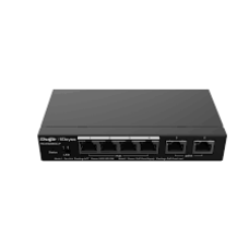 Коммутатор управляемый Reyee RG-ES206GS-P, 6Gb x PoE, 1Gb Combo Uplink, PoE 54W