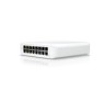 Коммутатор, Ubiquiti, USW-Lite-16-POE, Unifi Switch, Управляемый L2, 8 портов 10/100/1000 Mbps RJ45 PoE+, 802.3af/at, бюджет 45W, 8 портов 10/100/1000 Мбит/с RJ45, Настольный/настенный