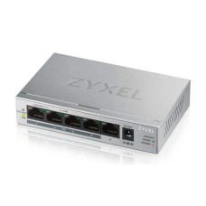 Unmanaged Gigabit PoE Switch Zyxel GS1005HP, 5xRJ-45: 1G (4x PoE+), 60W PoE budget, desktop, fanless