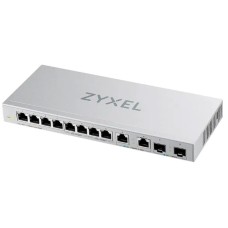 Unmanaged Multi-Gigabit Switch Zyxel XGS1010-12, 8xRJ-45: 1G, 2xRJ-45: 1/2.5G, 2xSFP+, desktop, fanless