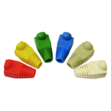 Защитные колпачки для кабеля 6,0мм cat.5, на соединение коннектора с кабелем, серый, 100 шт. в пачке