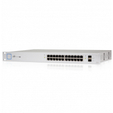 Коммутатор Ubiquiti UniFi Switch US-24-250W <802.3af/at, 24 × 10/100/1000 RJ45, 2 × 1 Gbps SFP>