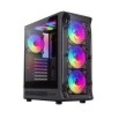 Компьютерный корпус, Gamemax, Starlight 2 AB Black, 12380500001, Mid Tower, ATX/M-ATX/M-ITX/ E-ATX, USB2.0*1 / USB3.0*1 / Type-C*1 / HD-Audio, Кулер 4*12см ARGB, Высота процессорного кулера 155мм, Длина VGA 330м