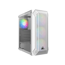 Корпус Wintek Infinity 1882 W-M TG, ATX/Micro ATX, USB 1*3.0/2*2.0, 0,45mm, 4*12cm RGB fan (без контроллера), белый