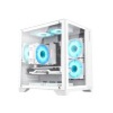 Компьютерный корпус, Gamemax, Infinity Mini WH, 9101-0000R00190, M-ATX, USB 3.0*1/ USB 2.0*2, HD Audio, Кулер ARGB 7*120mm