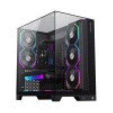 Компьютерный корпус, Gamemax, Infinity Pro BK, 9101-0000R0156, 14100903090, Mid Tower, ATX/m-ATX/ITX, USB 3.0*1/ Type-C*1/ HD Audio, 5*120мм ARGB вентиляторы, Высота процессорного кулера 160мм, Длина VGA 400мм