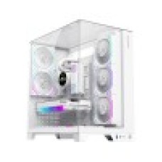 Компьютерный корпус, Gamemax, Infinity Pro WH, 9101-0000R0157, 14100903091, Mid Tower, ATX/m-ATX/ITX, USB 3.0*1/ Type-C*1/ HD Audio, 5*120мм ARGB вентиляторы, Высота процессорного кулера 160мм, Длина VGA 400мм