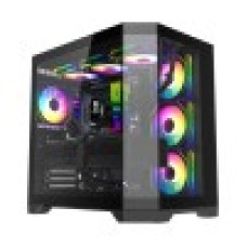 	Компьютерный корпус, Gamemax, Hype-A BK, 9101-0000R0165, 14100902944, Mid-Tower, ATX/ M-ATX/ M-ITX, USB3.0*1/ USB2.0*2/ HD-Audio, Кулер ARGB 4*12см, Высота процессорного кулера 157мм, Длина VGA 400м