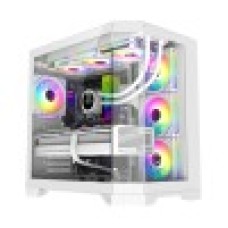 Компьютерный корпус, Gamemax, Hype-A WH, 9101-0000R0188, 14100902945, Mid-Tower, ATX/ m-ATX, USB3.0*1/ USB2.0*2/ HD-Audio, Кулер ARGB 4*12см, Высота процессорного кулера 157мм, Длина VGA 400м