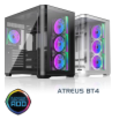 Корпус Raijintek ATREUS BT4, Midi-Tower, TG, 4x120mm ARGB, 2xUSB-A 3.0 + 1xUSB Type-C , E-ATX, ATX, mATX, mITX Black