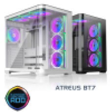 Корпус Raijintek ATREUS BT7, Midi-Tower, TG, 7x120mm ARGB, 2xUSB-A 3.0 + 1xUSB Type-C , E-ATX, ATX, mATX, mITX, Black