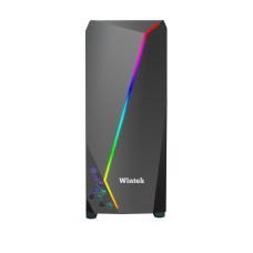 Корпус Wintek Arrow K163 TG, ATX/Micro ATX, USB 1*3.0/2*2.0, HD-Audio+Mic, 0,55 mm, RGB strip, 1*SR	