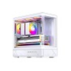 Компьютерный корпус, Jonsbo, D200 White, D200 White, Micro-ATX / Mini-ITX, 1*3.5"/1*2.5", Высота кулера до 171 мм, Длина VGA до 410 мм, 437х216х419 мм, Без Б/П, Белый