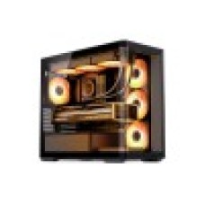 Компьютерный корпус, Jonsbo, D300, D300 Black, Mini-Tower, ITX/M-ATX, USB 3.2 Type-C*1/USB3.0*2/Audio+Mic*1, Высота процессорного куллера 180мм, Длина VGA до 430мм, 3*2,5"/2*3,5", Сталь, Закаленное стекло, 236.4*420.9*460.2 мм, Без Б/П, Черный