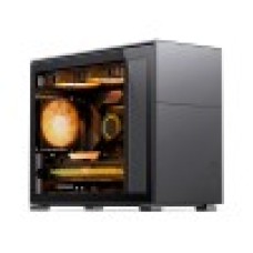 Компьютерный корпус, Jonsbo, D31 STD Black, Mini-Tower, ITX/DTX/M-ATX, Type-C*1/USB3.0*1, Audio+Mic, Высота процессорного кулера до 168 мм, Длина VGA до 400 мм, 1*3.5"/2*2.5", Сталь, Пластик, Закаленное стекло, 205*363*452 мм, Без Б/П, Черный