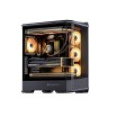 Компьютерный корпус, Jonsbo, D400 Black, Mid-Tower, ATX/M-ATX/m-ITX, Type-C*1/USB3.0*2, Audio+Mic, Высота процессорного кулера до 169 мм, Длина VGA до 450 мм, 1*2.5"/1*3,5", Сталь, Пластик, Закаленное стекло, 488*239*514, Без Б/П, Черный