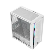 Корпус Wintek Andromeda D531-W TG, Micro ATX, USB 2*3.0/1*2.0, HD+Mic, 0,5mm, 3*12cm RGB fan, White