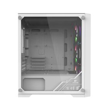 Корпус Wintek Andromeda D531-W TG, Micro ATX, USB 2*3.0/1*2.0, HD+Mic, 0,5mm, 3*12cm RGB fan, White