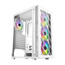Компьютерный корпус FSP CMT192(W), Без БП, 1xUSB3.0/2xUSB2.0, 4xFAN120 RGB, 2xGlass, White, ATX
