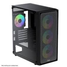 Корпус Ocypus Gamma C50 BK ARGB mATX/ITX 3xUSB Черный Gamma-C50-BKG400XX-GL