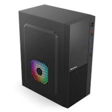 Компьютерный корпус Huntkey HK320, Без БП, 0.45mm, 1xUSB2.0, 2xUSB3.0, HD-Audio, ATX/mATX, Black