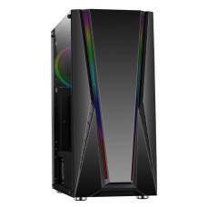 Корпус Wintek Raider F519 TG, ATX/Micro ATX, USB 1*3.0/2*2.0, HD-Audio+Mic, 0,5mm, 1*12сm SR Rainbow