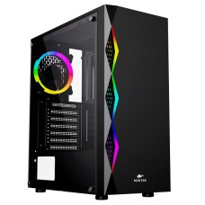 Корпус Wintek Skyline G46 TG, ATX/Micro ATX, USB 1*3.0/2*2.0, HD-Audio+Mic, 0,5 mm, RGB strip + 12 cm fRGB fan, чёрный