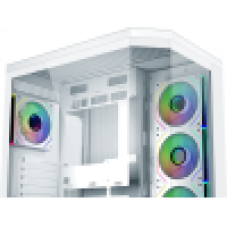 Корпус FSP U580-WA, ULTRA Tower ATX, ATX(BTF), M-ATX, Mini-ITX, VGA up to 415mm, 7xARGB FAN,White