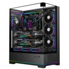 Кейс FSP U691-BP, Panoramic ATX Ultra Tower, ATX(BTF), M-ATX, Mini-ITX, USB3.0 x 2, Type-C, TG, Black
